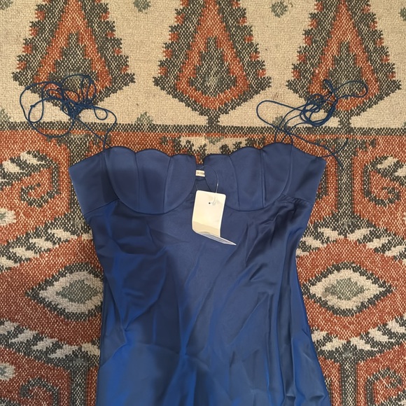 NWT Anna October Tulip Maxi Dress in Blue size medium - Picture 6 of 10